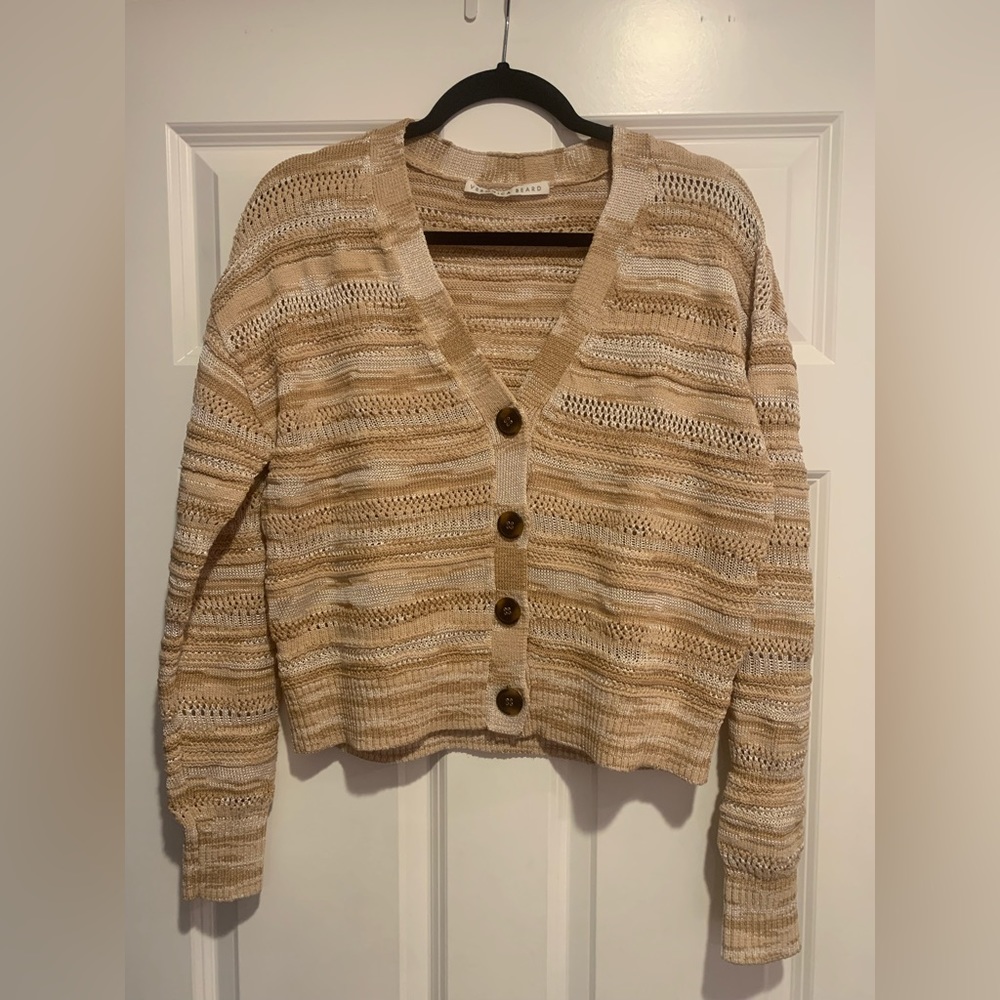 Veronica Beard Women's Camel Multi Goliad Cardigan